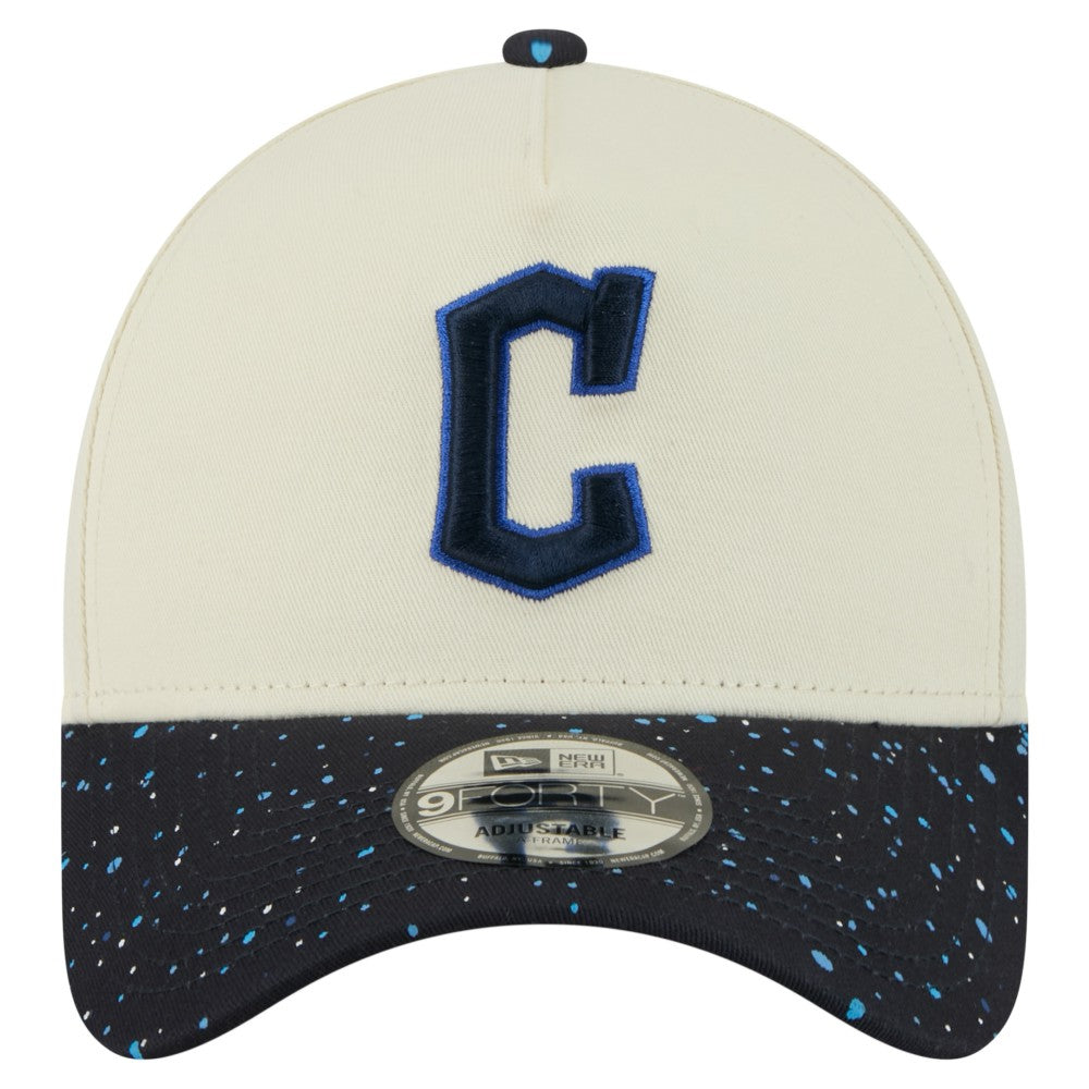 Cleveland Guardians Speckle A-Frame 9FORTY Adjustable Hat Cream
