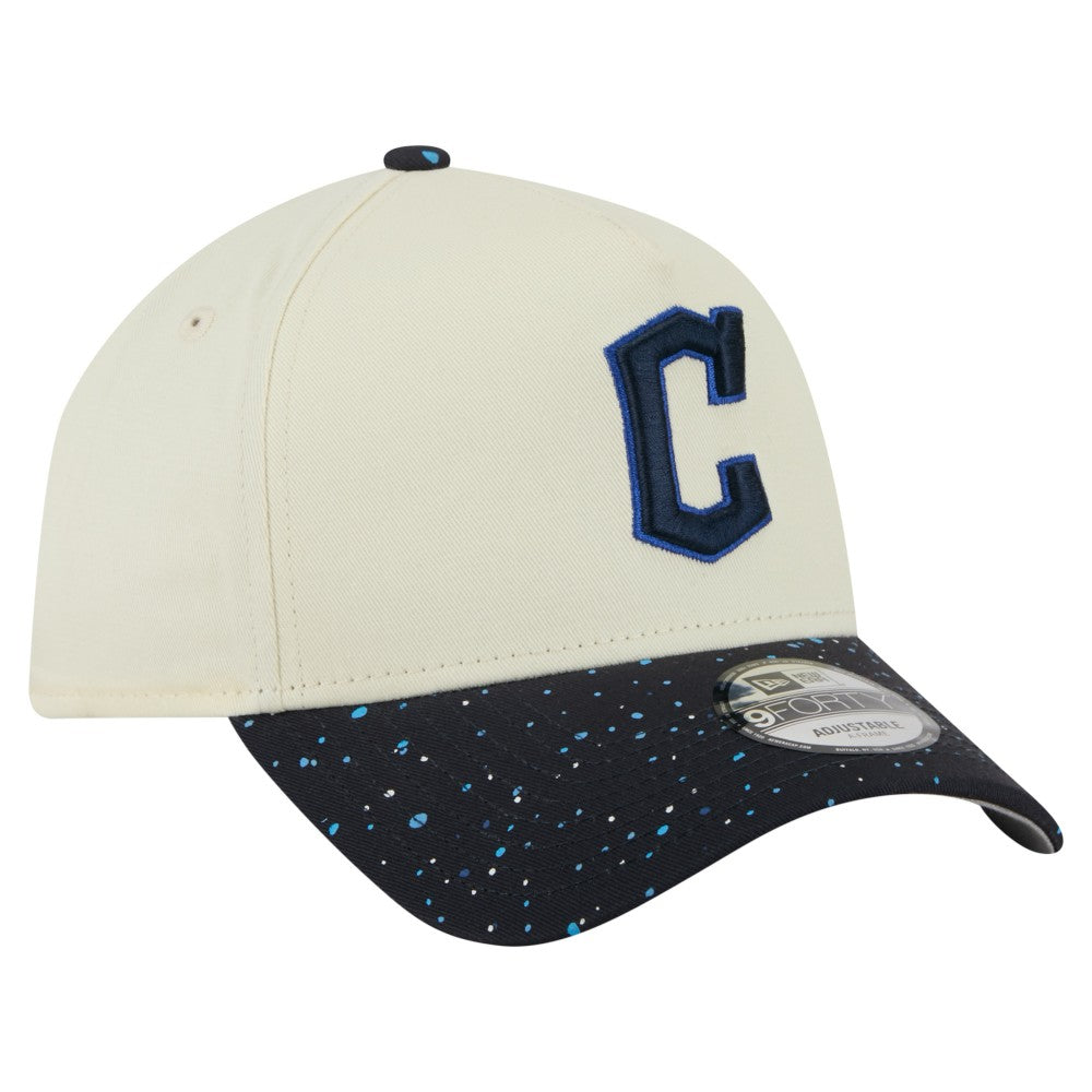 Cleveland Guardians Speckle A-Frame 9FORTY Adjustable Hat Cream