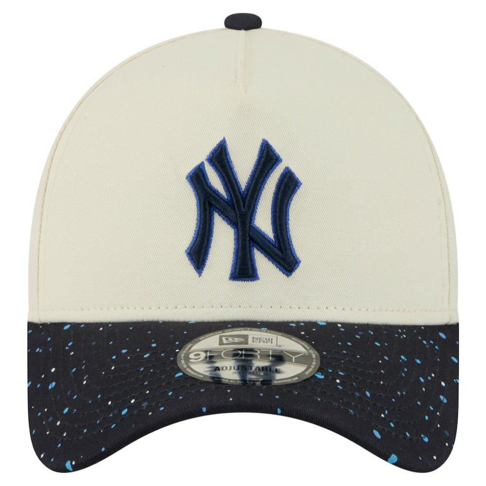 New York Yankees Speckle A-Frame 9FORTY Adjustable Hat Cream