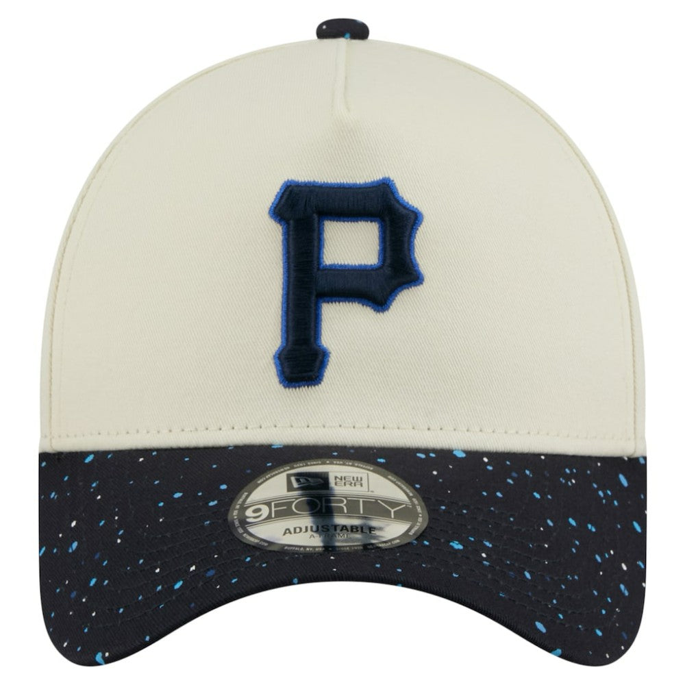 Pittsburgh Pirates Speckle A-Frame 9FORTY Adjustable Hat Cream