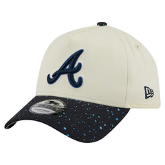 Atlanta Braves Speckle A-Frame 9FORTY Adjustable Hat Cream