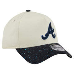 Atlanta Braves Speckle A-Frame 9FORTY Adjustable Hat Cream