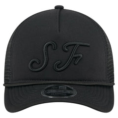 San Francisco Giants City Initial 9FORTY A-Frame M-Crown Adjustable Trucker Hat Black