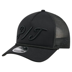 Pittsburgh Pirates City Initial 9FORTY A-Frame M-Crown Adjustable Trucker Hat Black