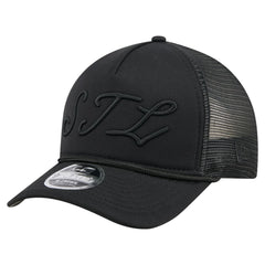 St. Louis Cardinals City Initial 9FORTY A-Frame M-Crown Adjustable Trucker Hat Black