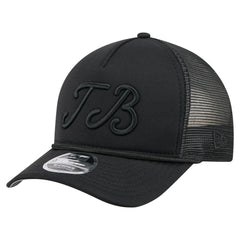 Tampa Bay Rays City Initial 9FORTY A-Frame M-Crown Adjustable Trucker Hat Black