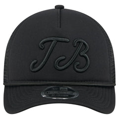 Tampa Bay Rays City Initial 9FORTY A-Frame M-Crown Adjustable Trucker Hat Black