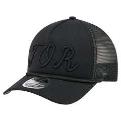 Toronto Blue Jays City Initial 9FORTY A-Frame M-Crown Adjustable Trucker Hat Black