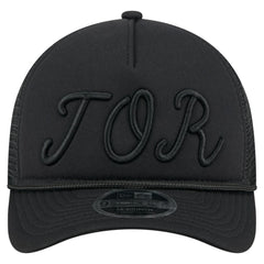 Toronto Blue Jays City Initial 9FORTY A-Frame M-Crown Adjustable Trucker Hat Black