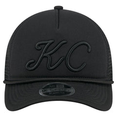 Kansas City Royals City Initial 9FORTY A-Frame M-Crown Adjustable Trucker Hat Black