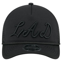 Los Angeles Dodgers City Initial 9FORTY A-Frame M-Crown Adjustable Trucker Hat Black