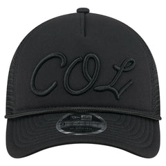 Colorado Rockies City Initial 9FORTY A-Frame M-Crown Adjustable Trucker Hat Black