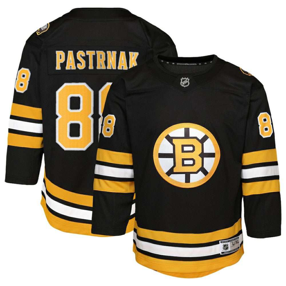 David Pastrnak Boston Bruins Youth Home Premier Player Jersey - Black Jerseys