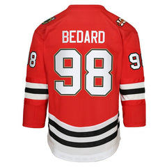 Connor Bedard Chicago Blackhawks Youth Home Centennial Premier Jersey - Red Jerseys