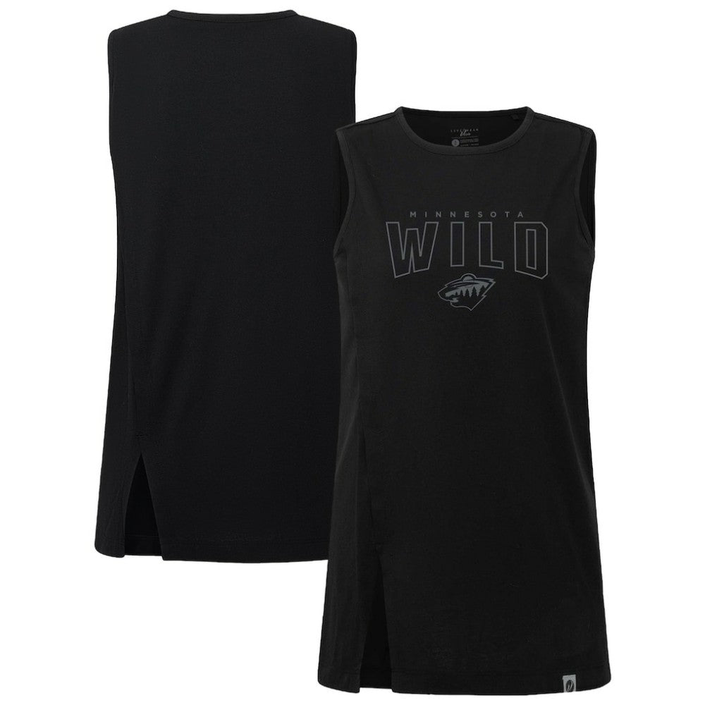 Minnesota Wild Levelwear Women's Influx Darkmoon Tank Top - Black Tank Top