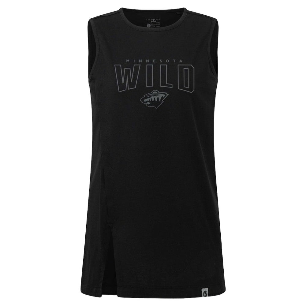Minnesota Wild Levelwear Women's Influx Darkmoon Tank Top - Black Tank Top
