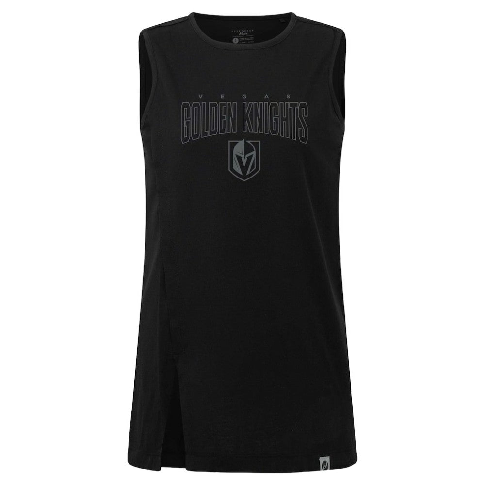 Vegas Golden Knights Levelwear Women's Influx Darkmoon Tank Top - Black Tank Top