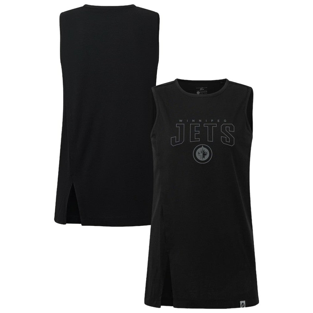 Winnipeg Jets Levelwear Women's Influx Darkmoon Tank Top - Black Tank Top