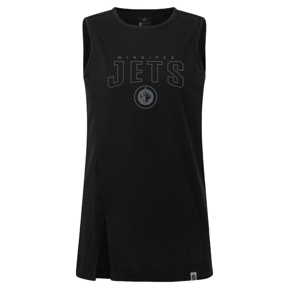 Winnipeg Jets Levelwear Women's Influx Darkmoon Tank Top - Black Tank Top