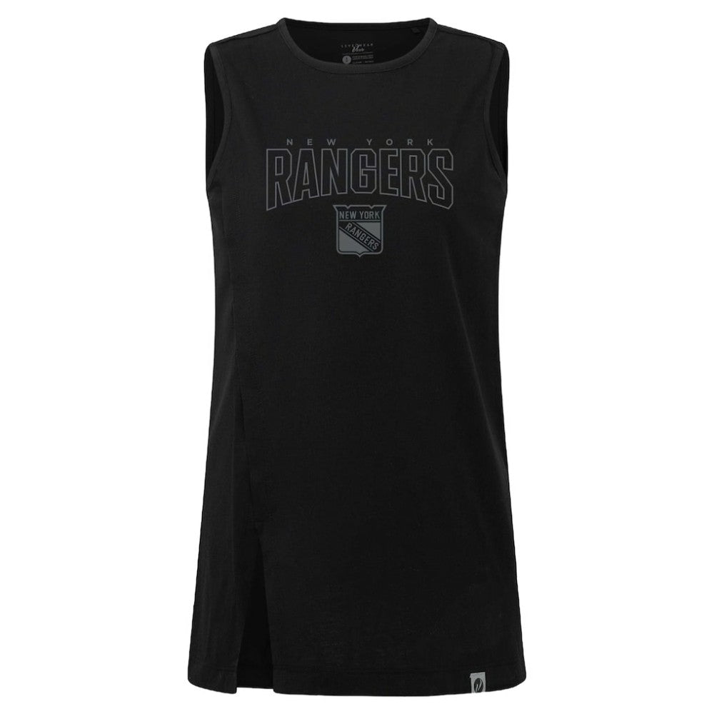 New York Rangers Levelwear Women's Influx Darkmoon Tank Top - Black Tank Top
