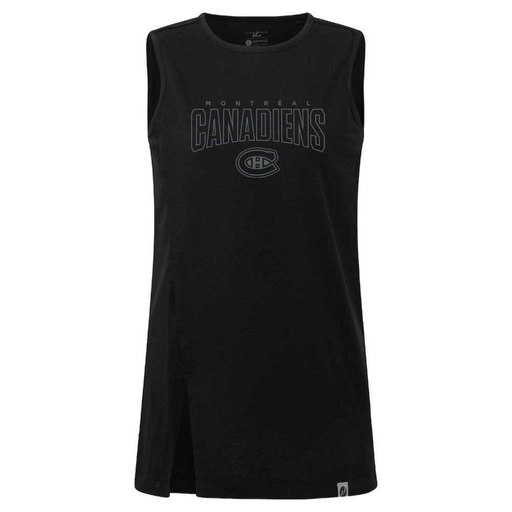 Montreal Canadiens Levelwear Women's Influx Darkmoon Tank Top - Black Tank Top