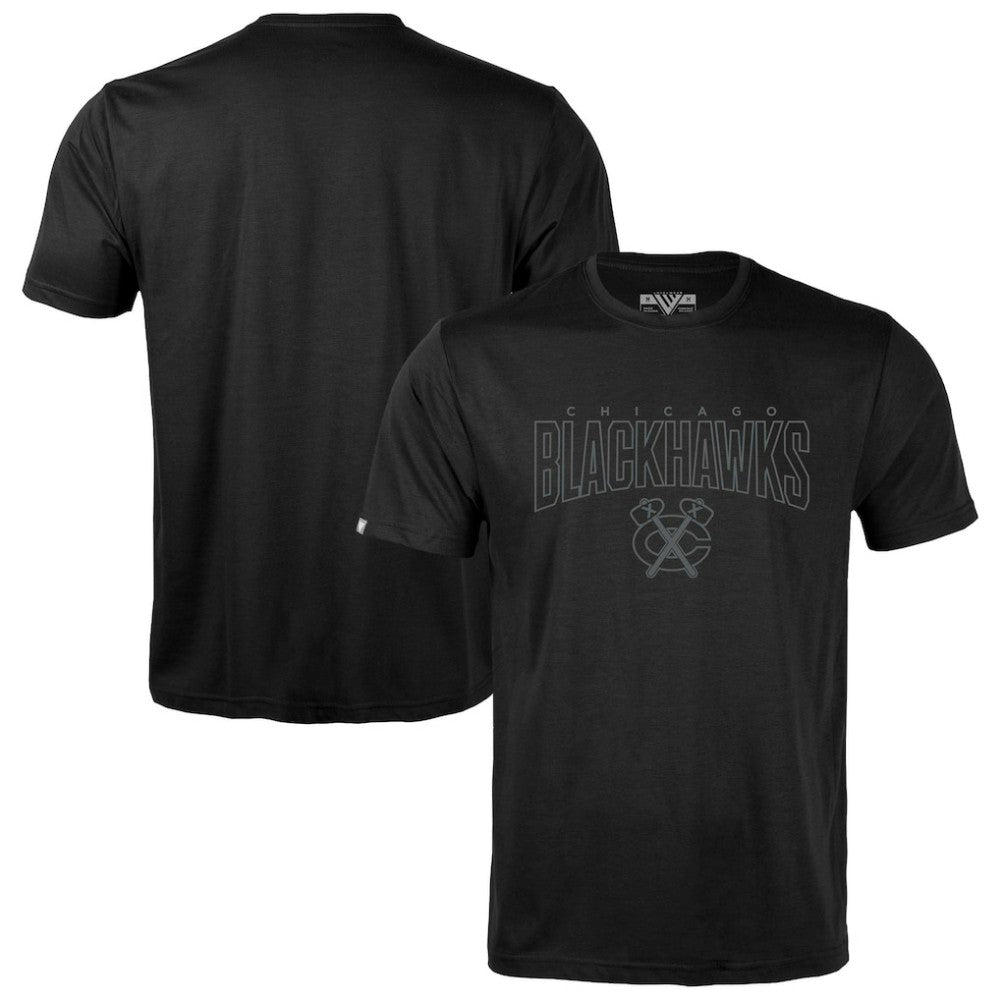 Chicago Blackhawks Levelwear Richmond Darkmoon T-Shirt - Black T-shirts