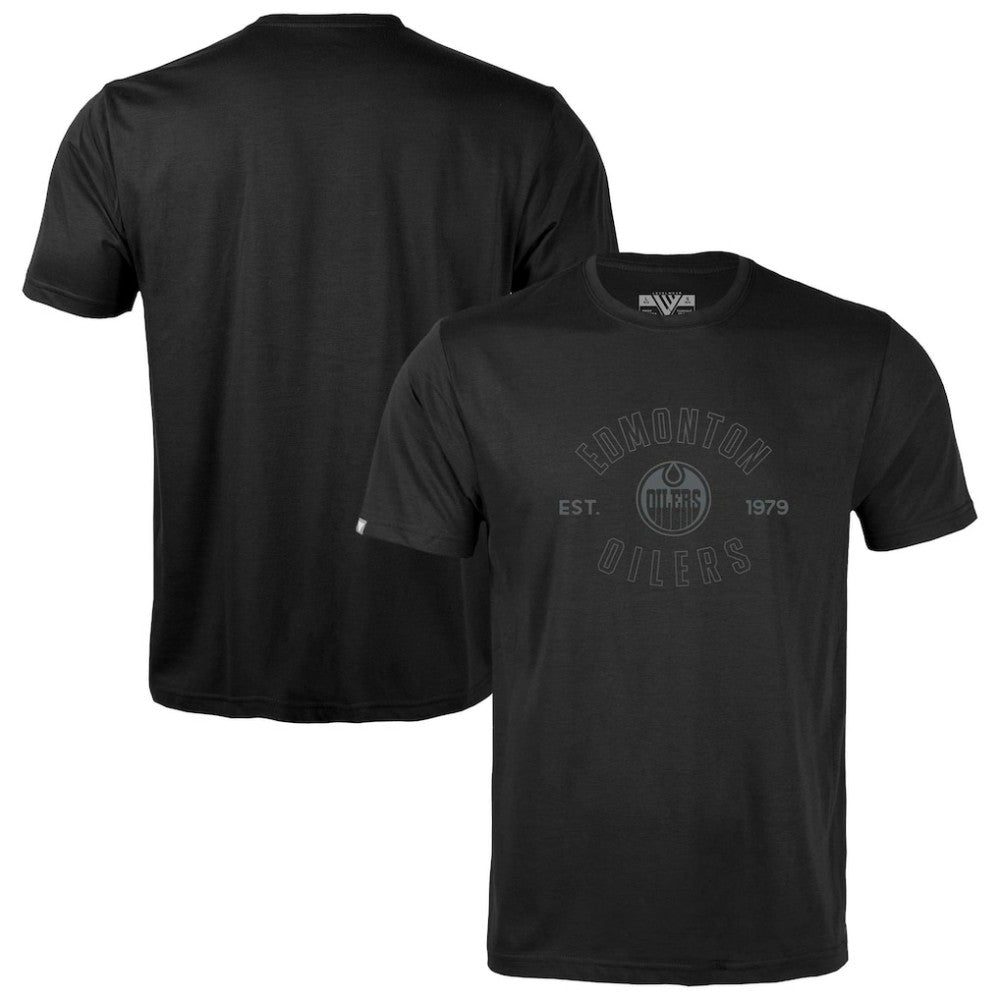 Edmonton Oilers Levelwear Youth Little Richmond Abyssal T-Shirt - Black T-shirts