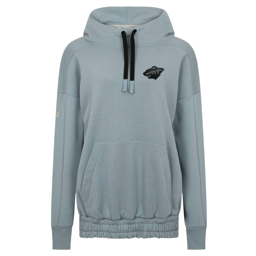 Minnesota Wild Levelwear Women's Waterfall Nightfall Pullover Hoodie - Gray Hoodies