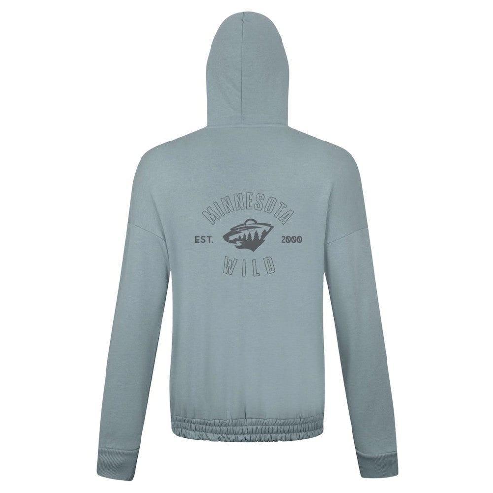 Minnesota Wild Levelwear Women's Waterfall Nightfall Pullover Hoodie - Gray Hoodies