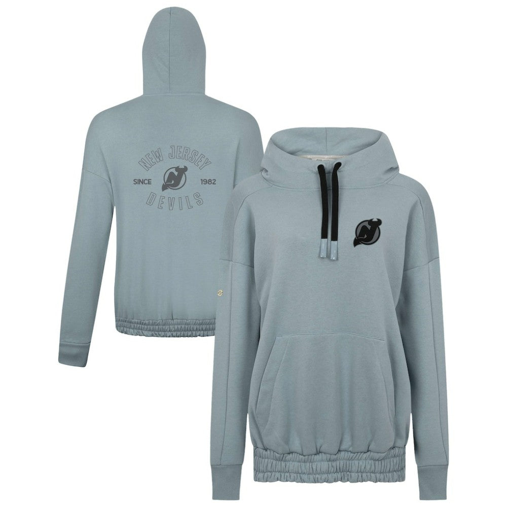 New Jersey Devils Levelwear Women's Waterfall Nightfall Pullover Hoodie - Gray Jerseys