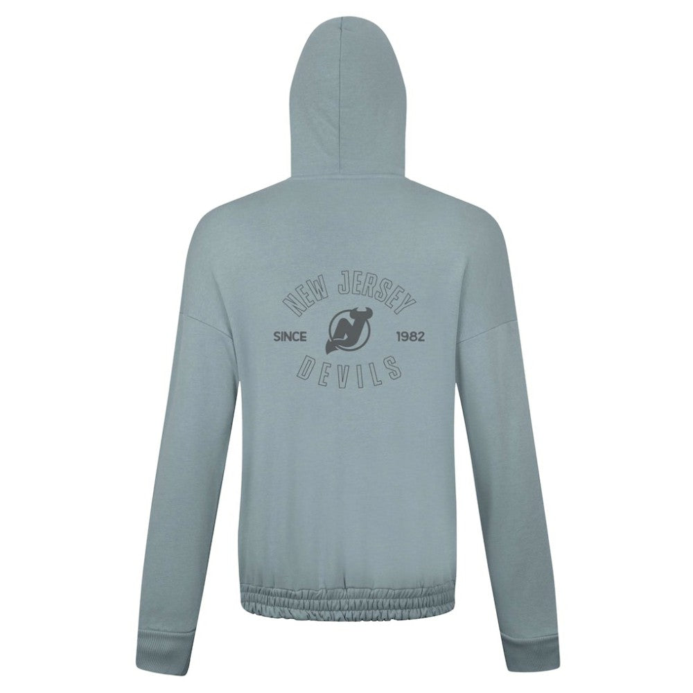 New Jersey Devils Levelwear Women's Waterfall Nightfall Pullover Hoodie - Gray Jerseys