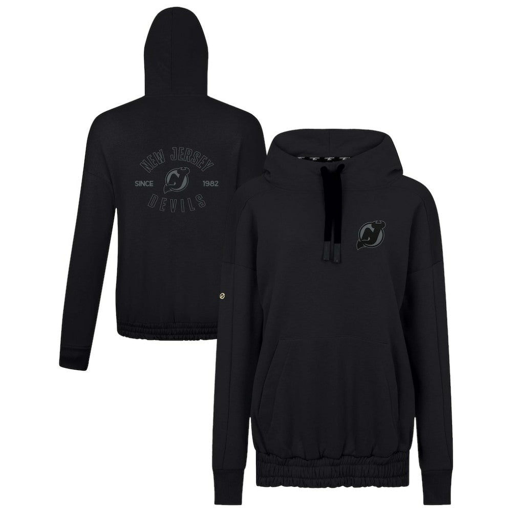 New Jersey Devils Levelwear Women's Waterfall Nightfall Pullover Hoodie - Black Jerseys