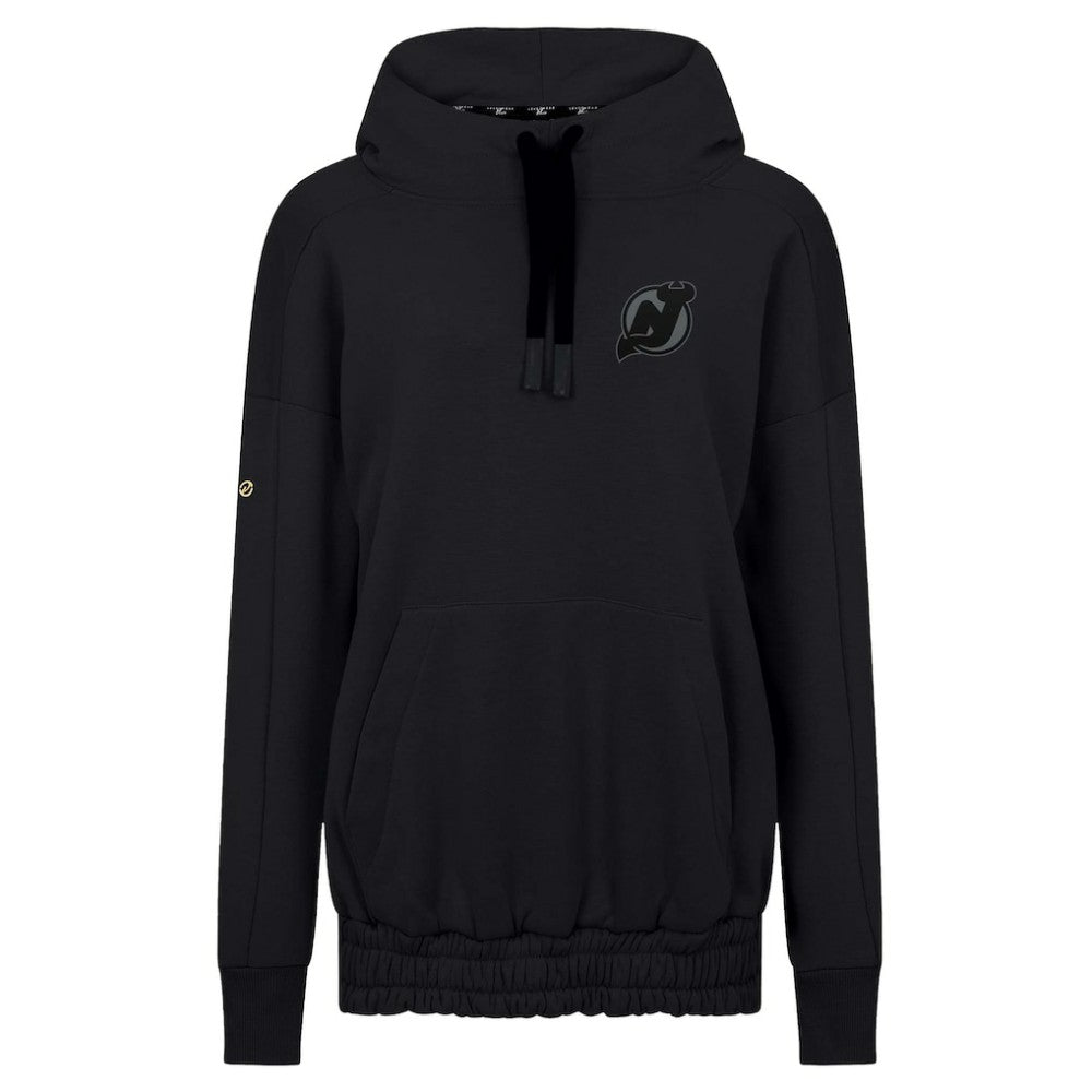 New Jersey Devils Levelwear Women's Waterfall Nightfall Pullover Hoodie - Black Jerseys