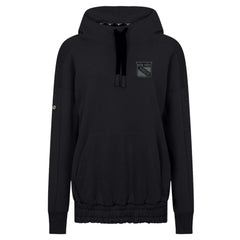 New York Rangers Levelwear Women's Waterfall Nightfall Pullover Hoodie - Black Hoodies