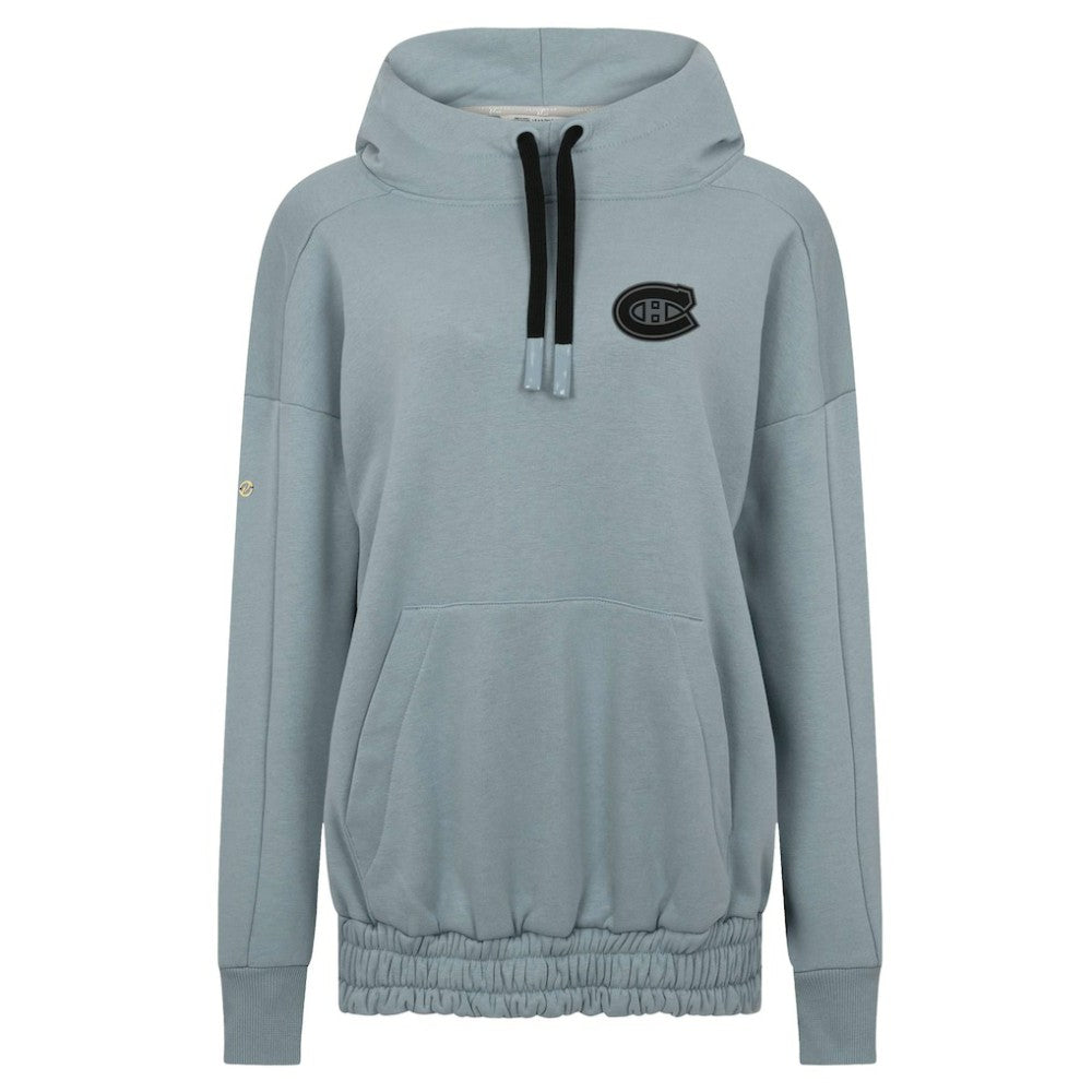 Montreal Canadiens Levelwear Women's Waterfall Nightfall Pullover Hoodie - Gray Hoodies