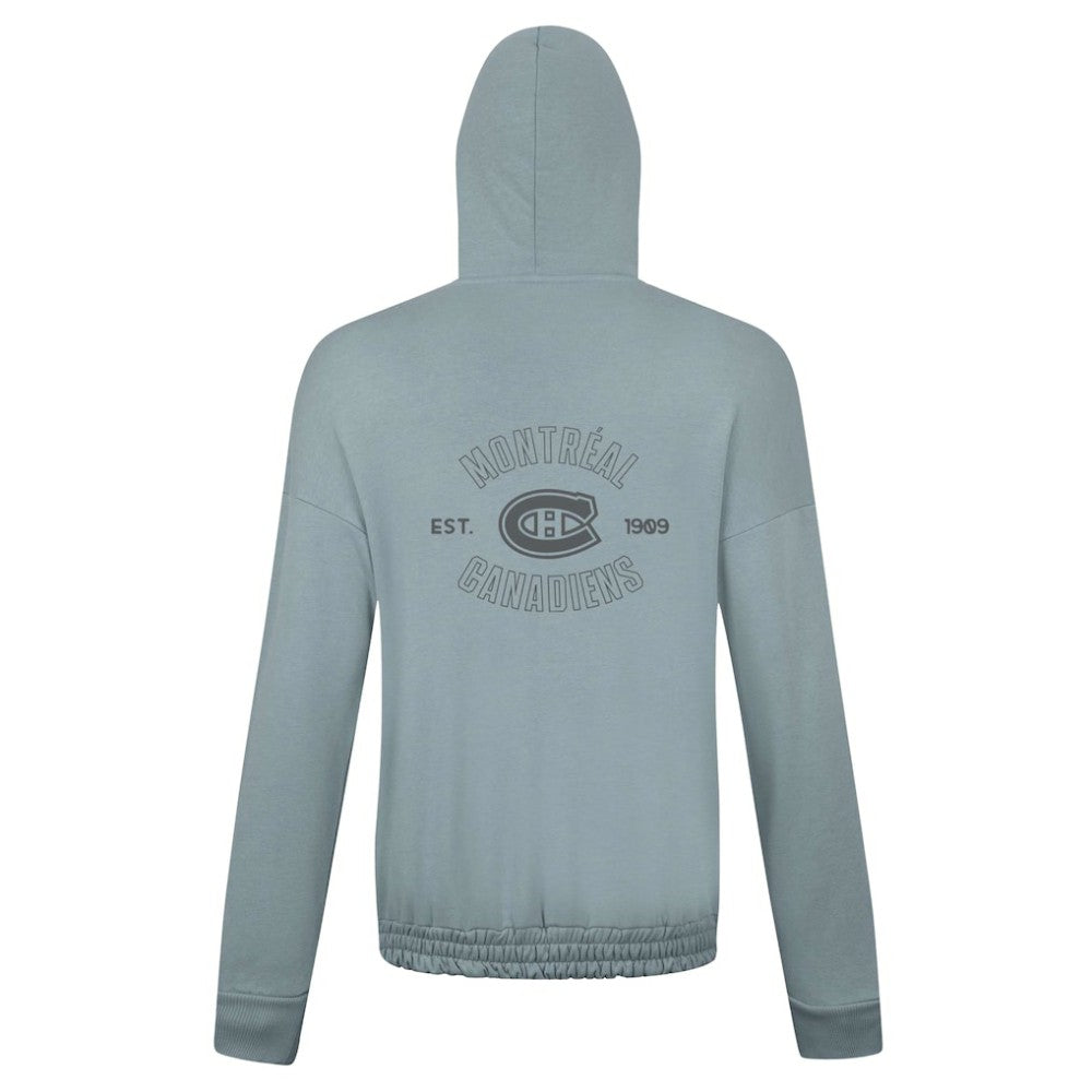 Montreal Canadiens Levelwear Women's Waterfall Nightfall Pullover Hoodie - Gray Hoodies