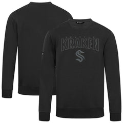 Seattle Kraken Levelwear Zane Darkmoon Pullover Sweatshirt - Black Sweatshirts