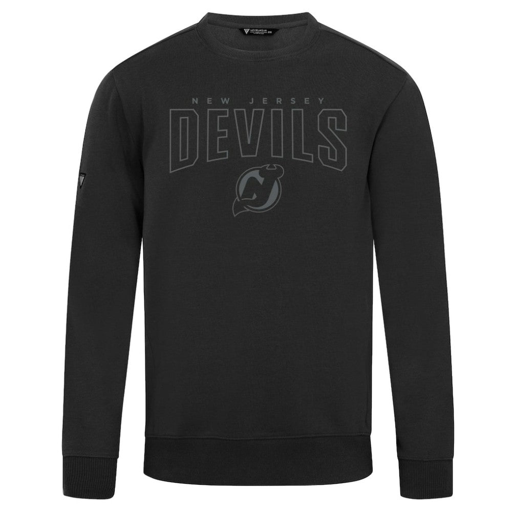 New Jersey Devils Levelwear Zane Darkmoon Pullover Sweatshirt - Black Sweatshirts