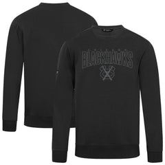 Chicago Blackhawks Levelwear Zane Darkmoon Pullover Sweatshirt - Black Sweatshirts