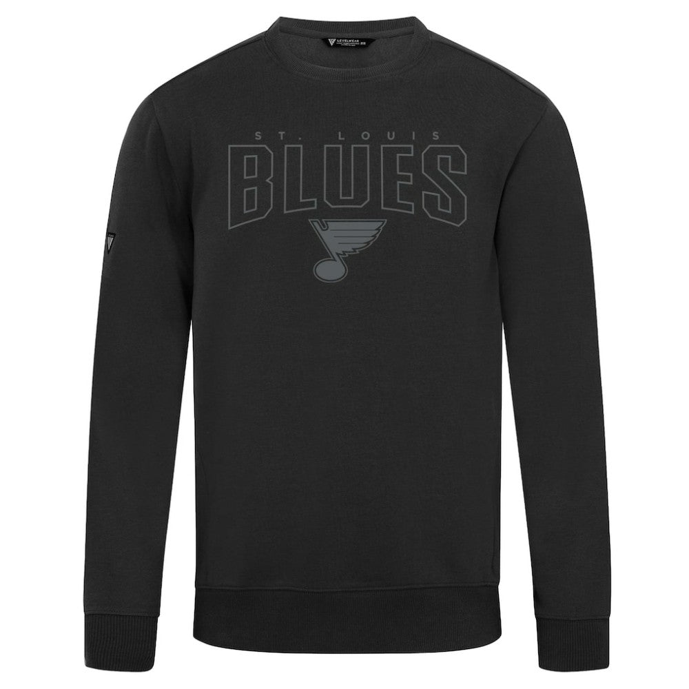 St. Louis Blues Levelwear Zane Darkmoon Pullover Sweatshirt - Black Sweatshirts