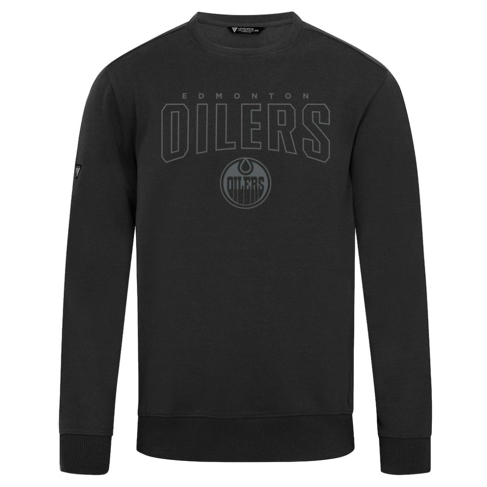 Edmonton Oilers Levelwear Zane Darkmoon Pullover Sweatshirt - Black Sweatshirts