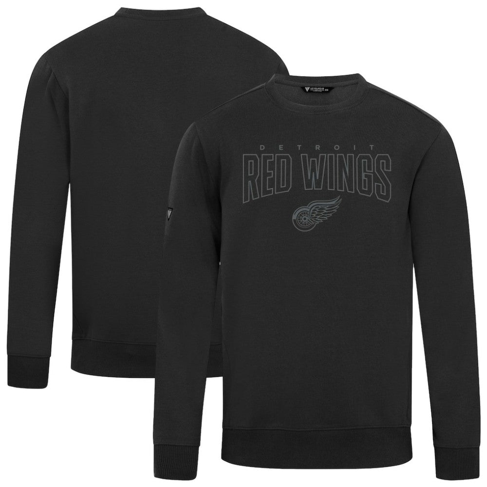 Detroit Red Wings Levelwear Zane Darkmoon Pullover Sweatshirt - Black Sweatshirts