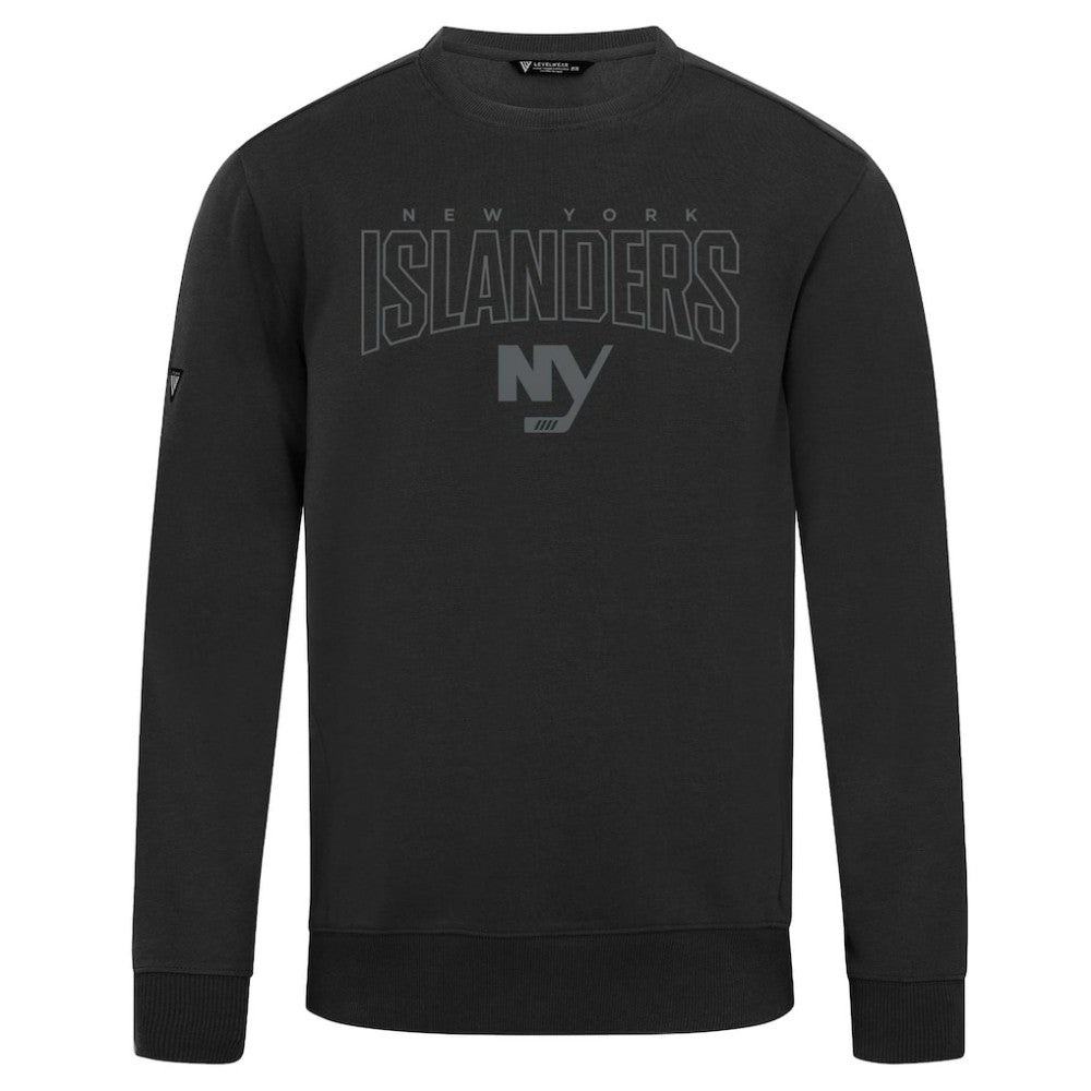 New York Islanders Levelwear Zane Darkmoon Pullover Sweatshirt - Black Sweatshirts