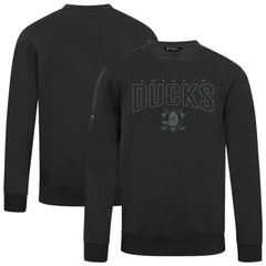 Anaheim Ducks Levelwear Zane Darkmoon Pullover Sweatshirt - Black Sweatshirts