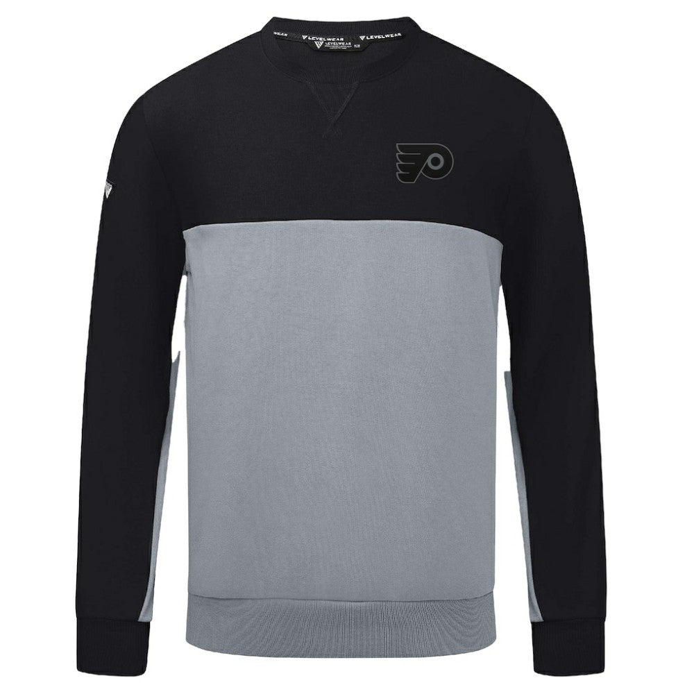 Philadelphia Flyers Levelwear Legacy Nightfall Pullover Sweatshirt - Black/Gray Sweatshirts