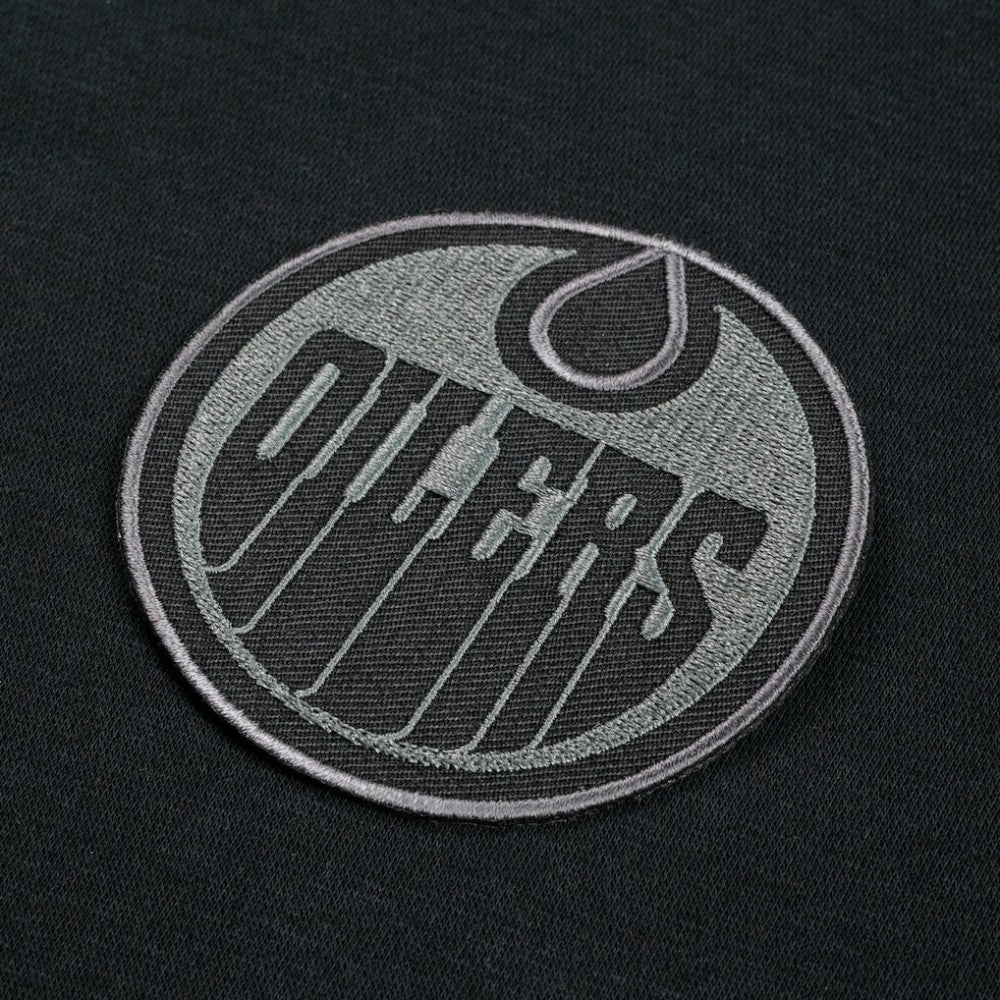 Edmonton Oilers Levelwear Legacy Nightfall Pullover Sweatshirt - Black/Gray Sweatshirts