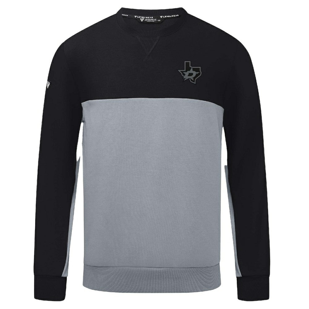Dallas Stars Levelwear Legacy Nightfall Pullover Sweatshirt - Black/Gray Sweatshirts