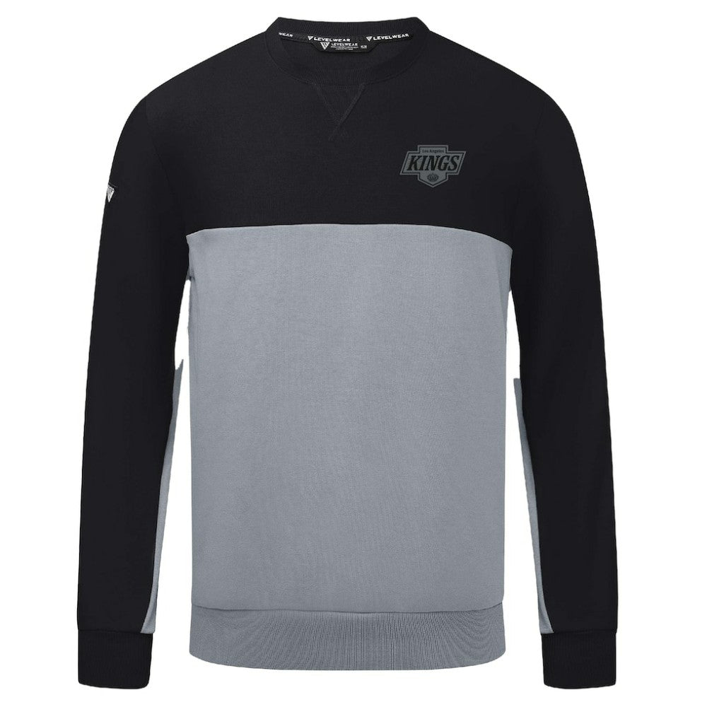 Los Angeles Kings Levelwear Legacy Nightfall Pullover Sweatshirt - Black/Gray Sweatshirts