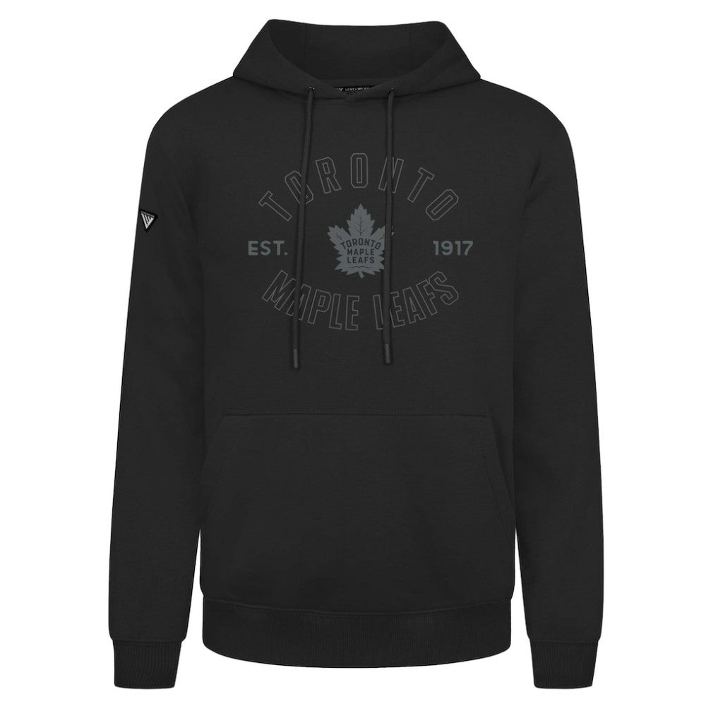 Toronto Maple Leafs Levelwear Podium Abyssal Pullover Hoodie - Black Hoodies