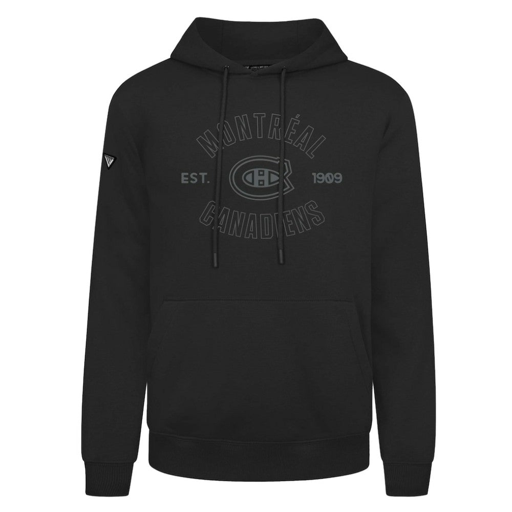 Montreal Canadiens Levelwear Podium Abyssal Pullover Hoodie - Black Hoodies